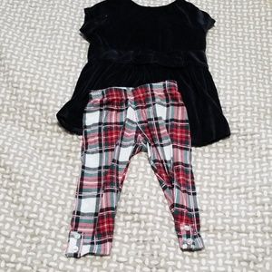 Crushed Velvet with plaid pants outfit